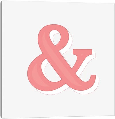 Just An Ampersand Canvas Art Print - Alphabet Art