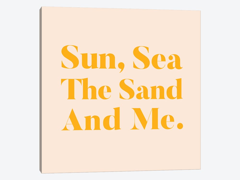 Sun, Sea, The Sand & Me by 83 Oranges 1-piece Canvas Art Print