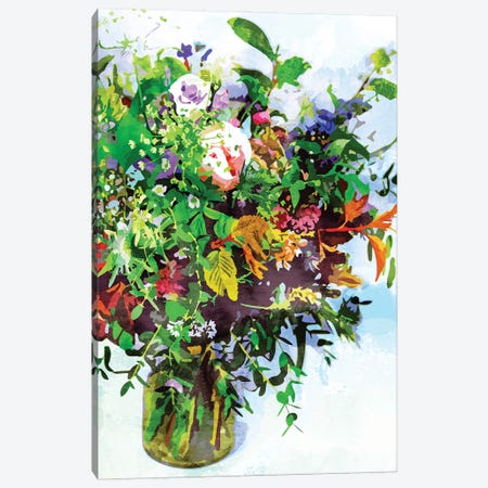 I Must Have Flowers, Always & Always Canvas Print #UMA465} by 83 Oranges Canvas Artwork
