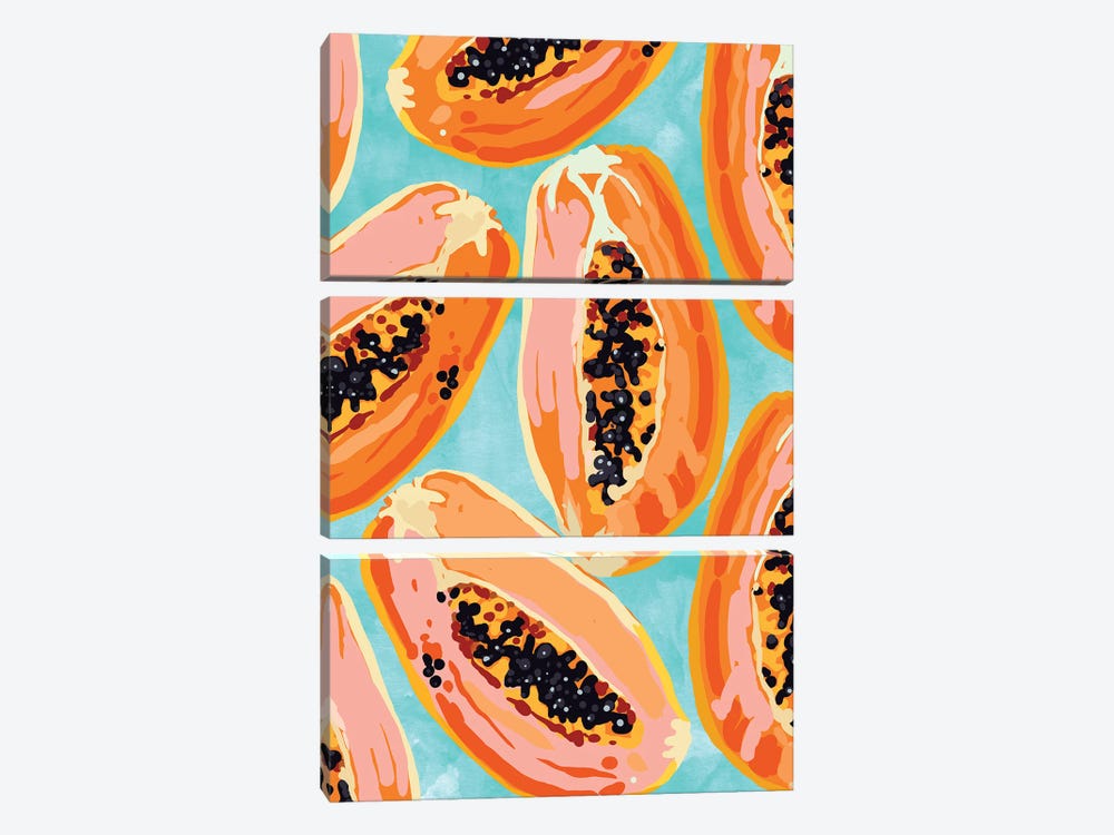 I Love It When You Call Me Big Papaya by 83 Oranges 3-piece Art Print