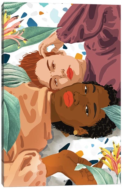Love is not a color. Character is not a shade of skin Canvas Art Print - LGBTQ+ Art