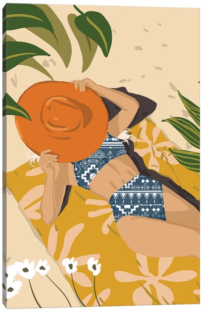 Wherever You Go, Bring Your Own Sunshine Canvas Art Print - Women's Swimsuit & Bikini Art