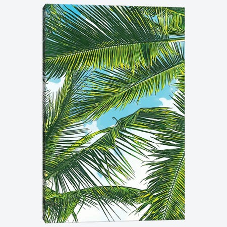Life Is Better With Palm Tree Canvas Print #UMA499} by 83 Oranges Canvas Art