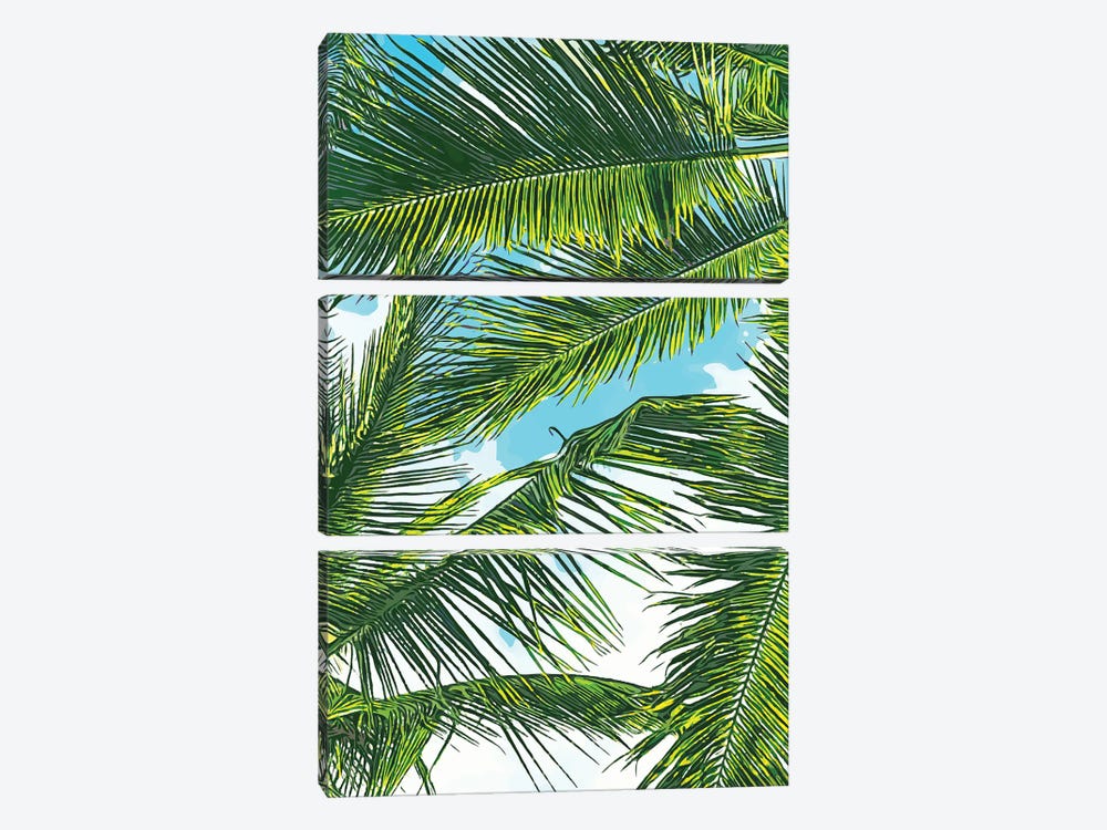 Life Is Better With Palm Tree by 83 Oranges 3-piece Art Print