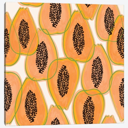 Papaya Cravings Canvas Print #UMA507} by 83 Oranges Canvas Art Print