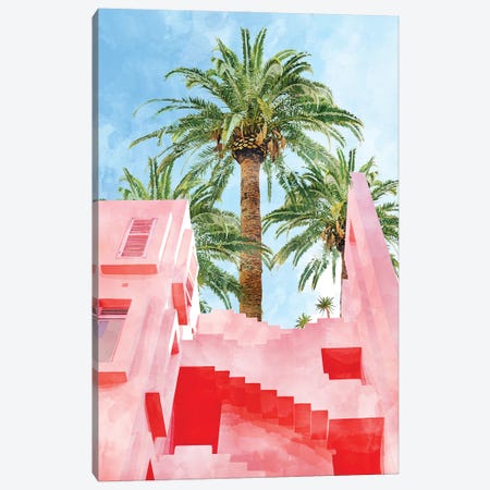 Pink Tropical Canvas Print #UMA516} by 83 Oranges Canvas Artwork