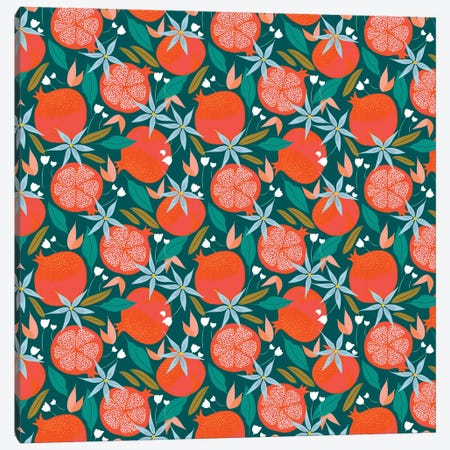 Summer Pomegranate Canvas Print #UMA519} by 83 Oranges Canvas Print
