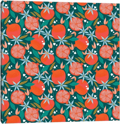 Summer Pomegranate Canvas Art Print - Pomegranate Art