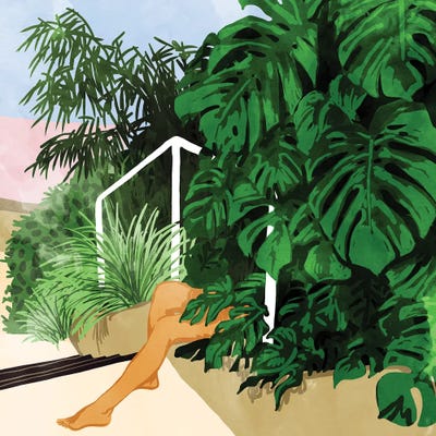 Hiding In Green by 83 Oranges canvas print