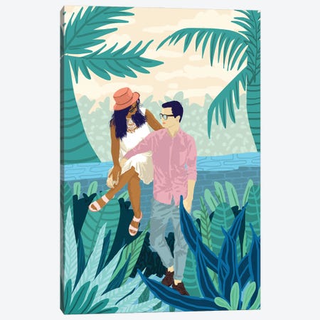 Tropical Romance Canvas Print #UMA536} by 83 Oranges Canvas Artwork