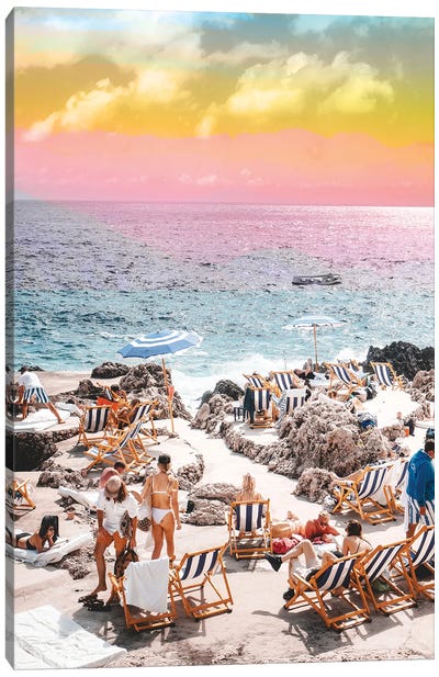 Beach Day Canvas Art Print - Sweet Escape