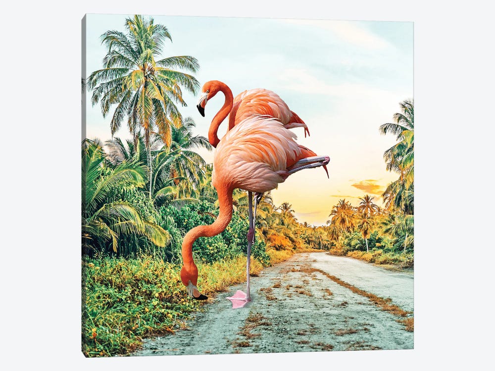Flamingo Vacay by 83 Oranges 1-piece Art Print
