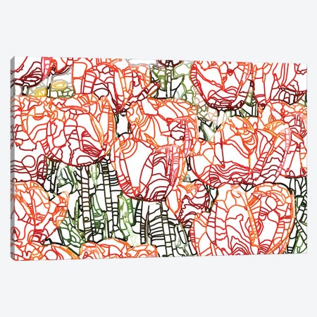 Tulip Garden Canvas Print #UMA566} by 83 Oranges Art Print