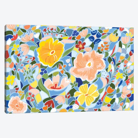 Summery Floral Canvas Print #UMA567} by 83 Oranges Art Print