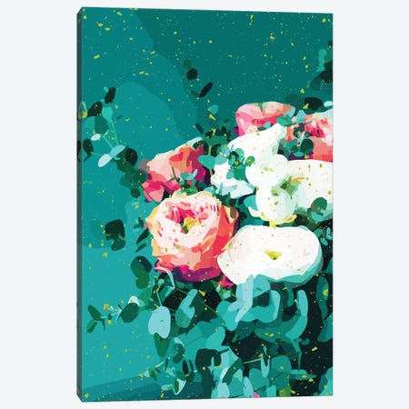 Floral & Confetti Canvas Print #UMA570} by 83 Oranges Canvas Print