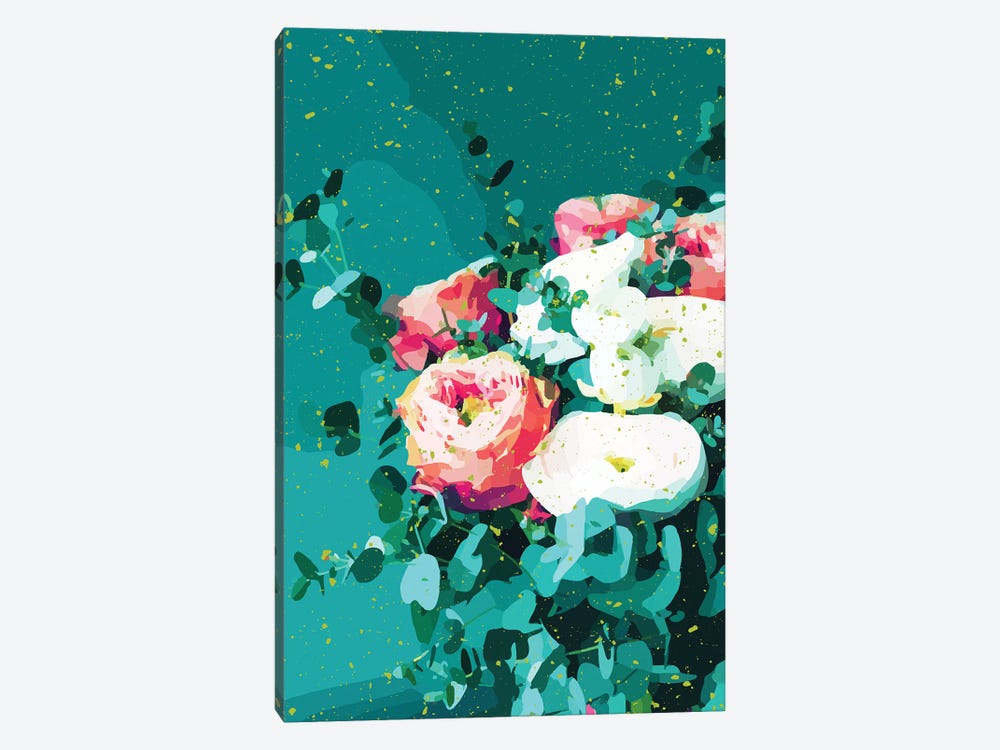 Floral & Confetti by 83 Oranges 1-piece Canvas Art Print