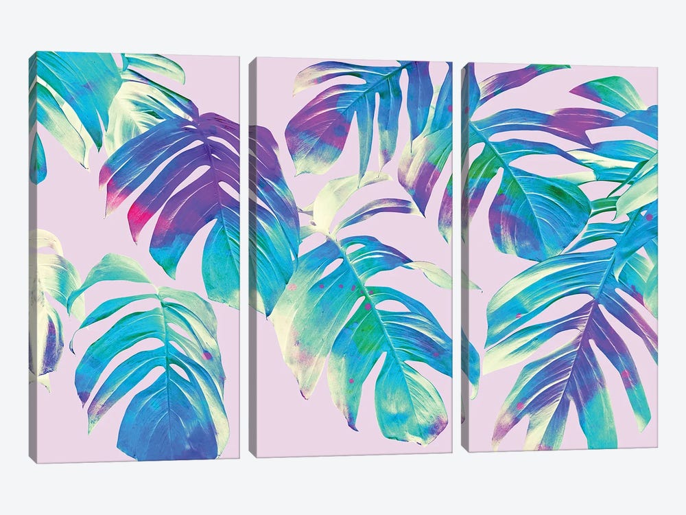 Monstera Leaves by 83 Oranges 3-piece Canvas Print