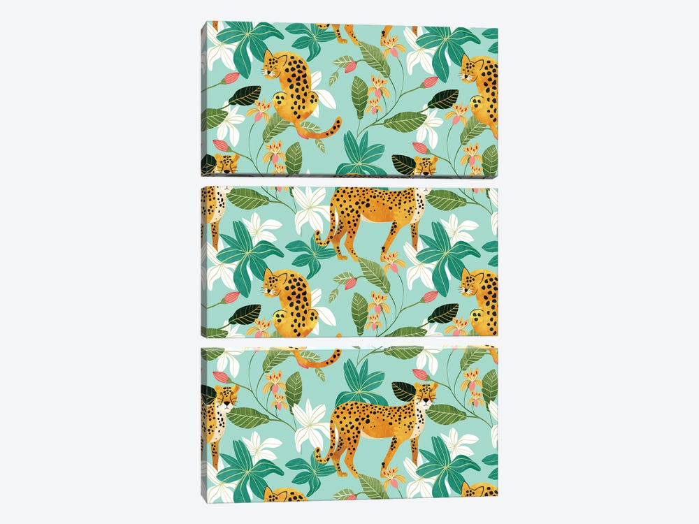 Cheetah Jungle by 83 Oranges 3-piece Art Print