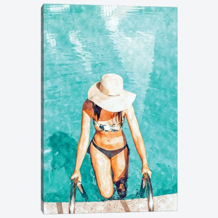 Pool Fashion Canvas Print #UMA646} by 83 Oranges Canvas Artwork