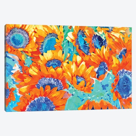 Sunflower Garden Canvas Print #UMA648} by 83 Oranges Canvas Print