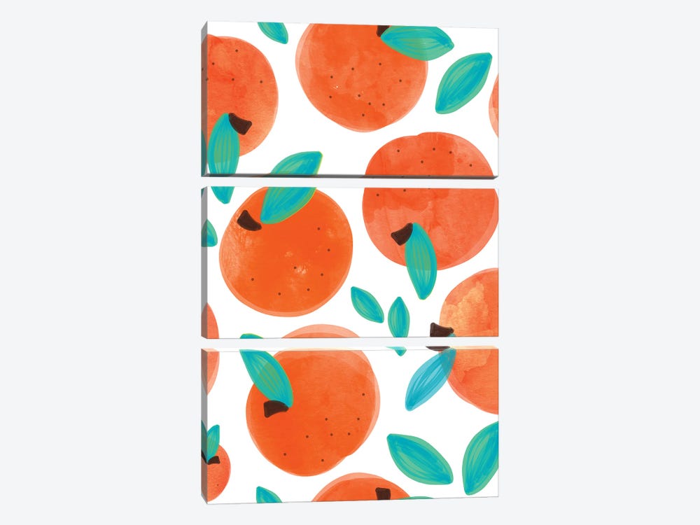 Coral Fruit by 83 Oranges 3-piece Art Print