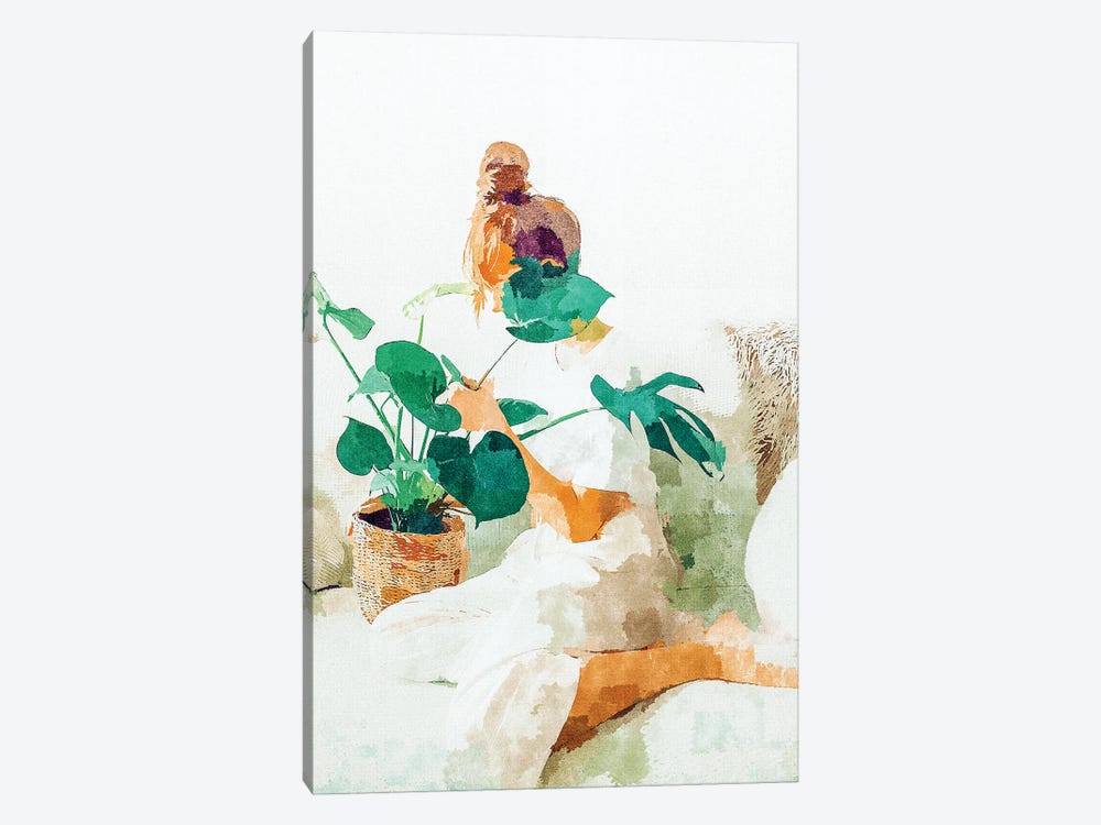 Me And Monstera by 83 Oranges 1-piece Canvas Art Print