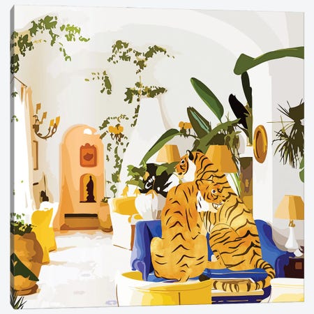 Tiger Reserve Canvas Print #UMA706} by 83 Oranges Canvas Art Print