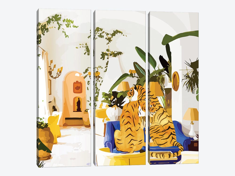 Tiger Reserve by 83 Oranges 3-piece Canvas Print