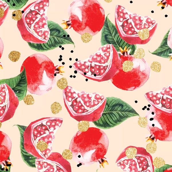 Floral & Botanical Patterns: Sweet Pomegranate by 83 Oranges