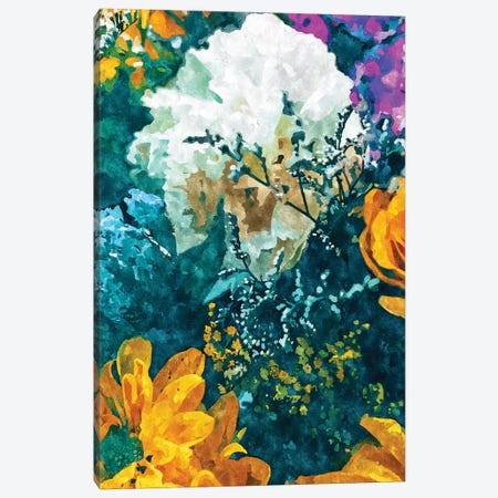 Dark & Floral Canvas Print #UMA733} by 83 Oranges Canvas Print