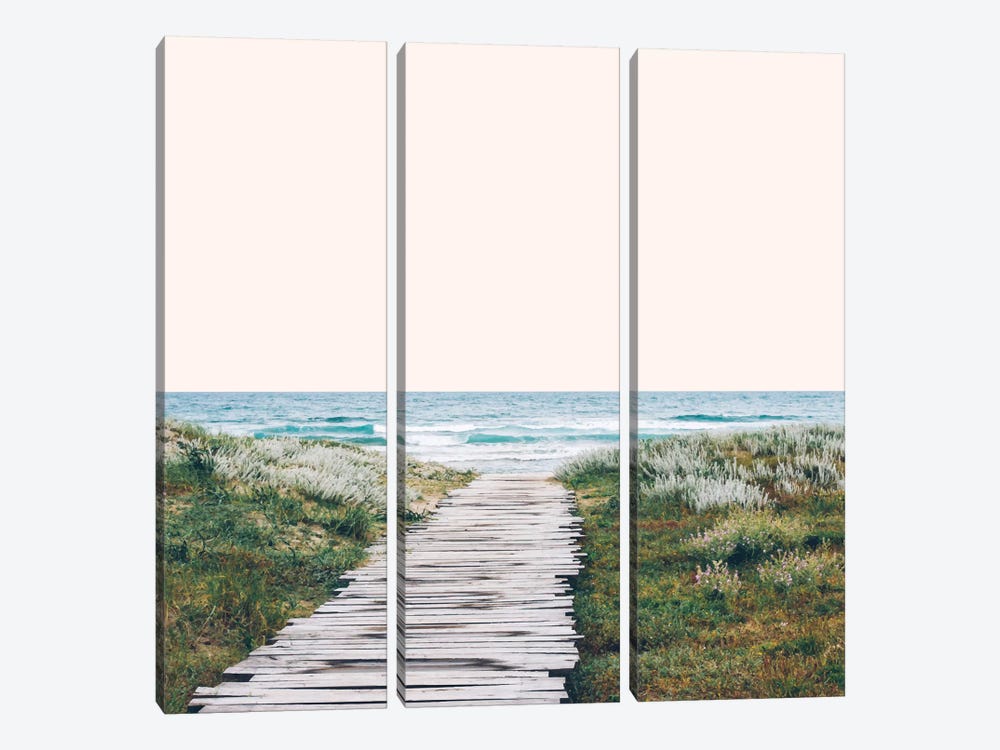 The Ocean Is Calling by 83 Oranges 3-piece Canvas Print