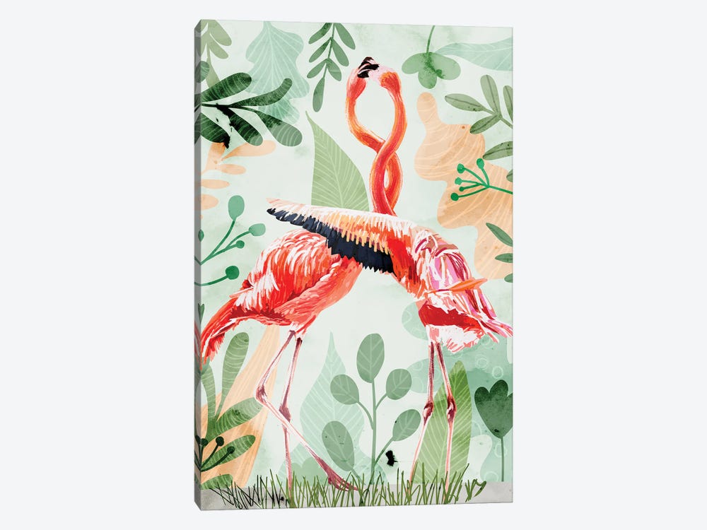 Flamingo Love by 83 Oranges 1-piece Canvas Print