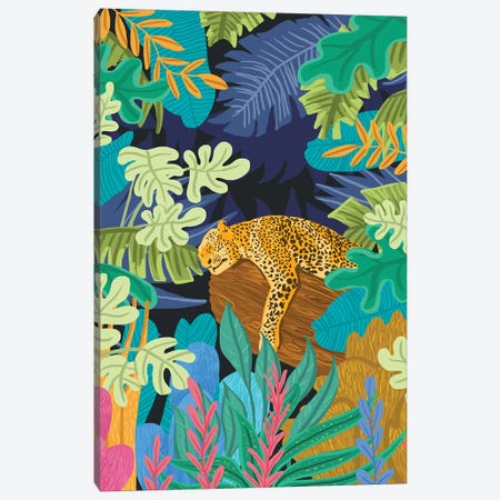 Sleeping Panther Canvas Print #UMA781} by 83 Oranges Canvas Artwork