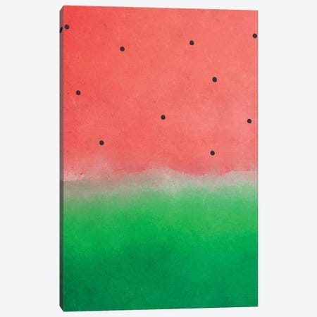 Watermelon Washout Canvas Print #UMA79} by 83 Oranges Canvas Artwork