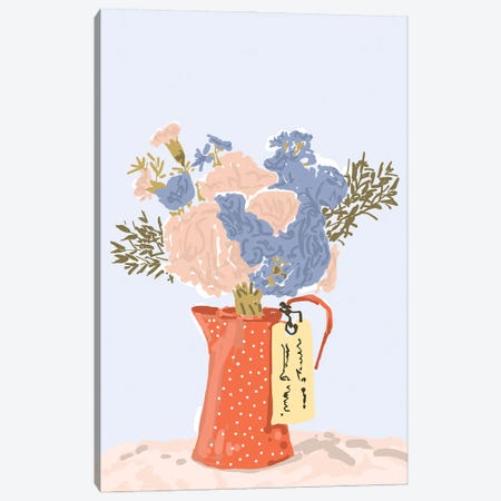 Flowers With Love Canvas Print #UMA823} by 83 Oranges Art Print
