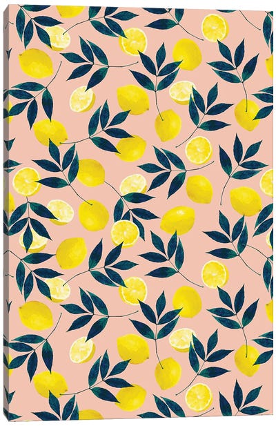 Lemony Goodness Canvas Art Print - Lemon & Lime Art