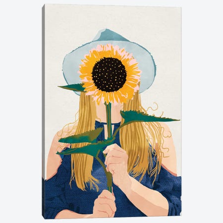 Miss Sunflower II Canvas Print #UMA856} by 83 Oranges Canvas Art Print