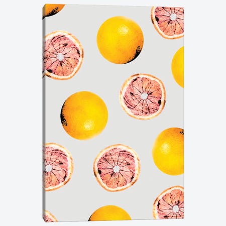 Grapefruit Pattern Canvas Print #UMA86} by 83 Oranges Canvas Artwork