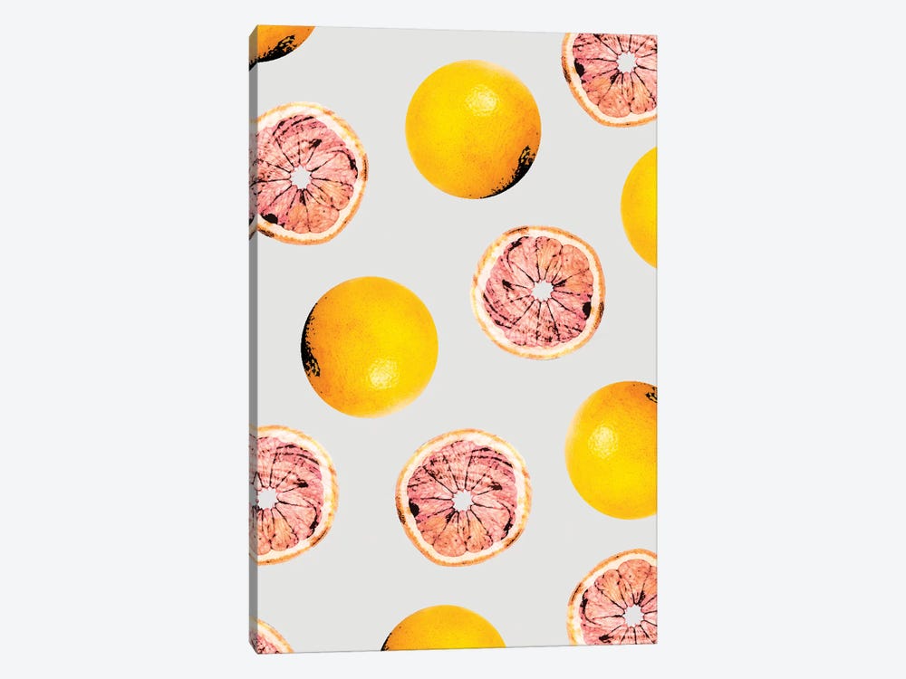 Grapefruit Pattern by 83 Oranges 1-piece Canvas Print
