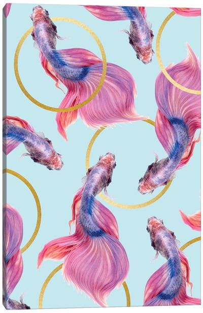 Hula Hoops Canvas Art Print - Animal Patterns