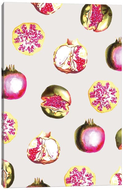 Pom Canvas Art Print - Pomegranate Art