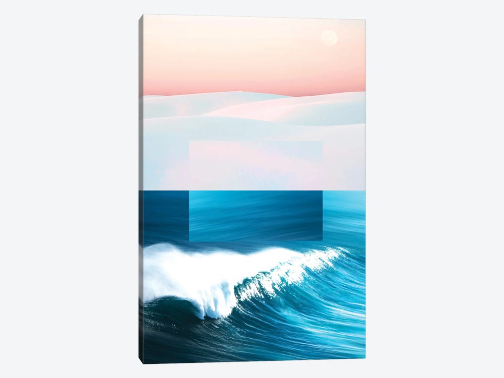 Ocean & Moon Abstract by 83 Oranges 1-piece Canvas Wall Art