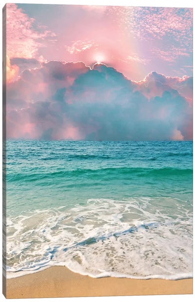 New Day Canvas Art Print - Lake & Ocean Sunrise & Sunset Art