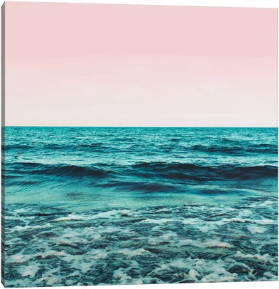 Ocean Love Canvas Art Print - Wave Art