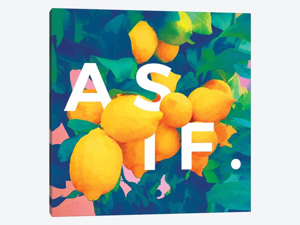 As If by 83 Oranges 1-piece Canvas Print
