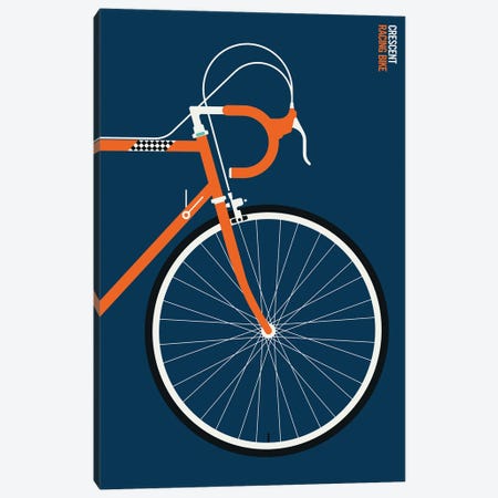 Orange Sports Bike Front Canvas Print #UND101} by Bo Lundberg Canvas Art