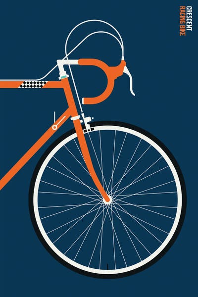 Office: Orange Sports Bike Front by Bo Lundberg