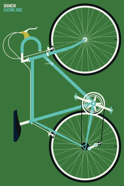 Bicycles: Mint Colored Sports Bike Whole by Bo Lundberg