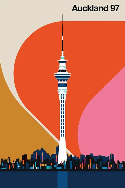 Minimalist Posters: Auckland 97 by Bo Lundberg