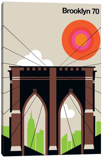 Brooklyn 70 Canvas Art Print - New York City Travel Posters